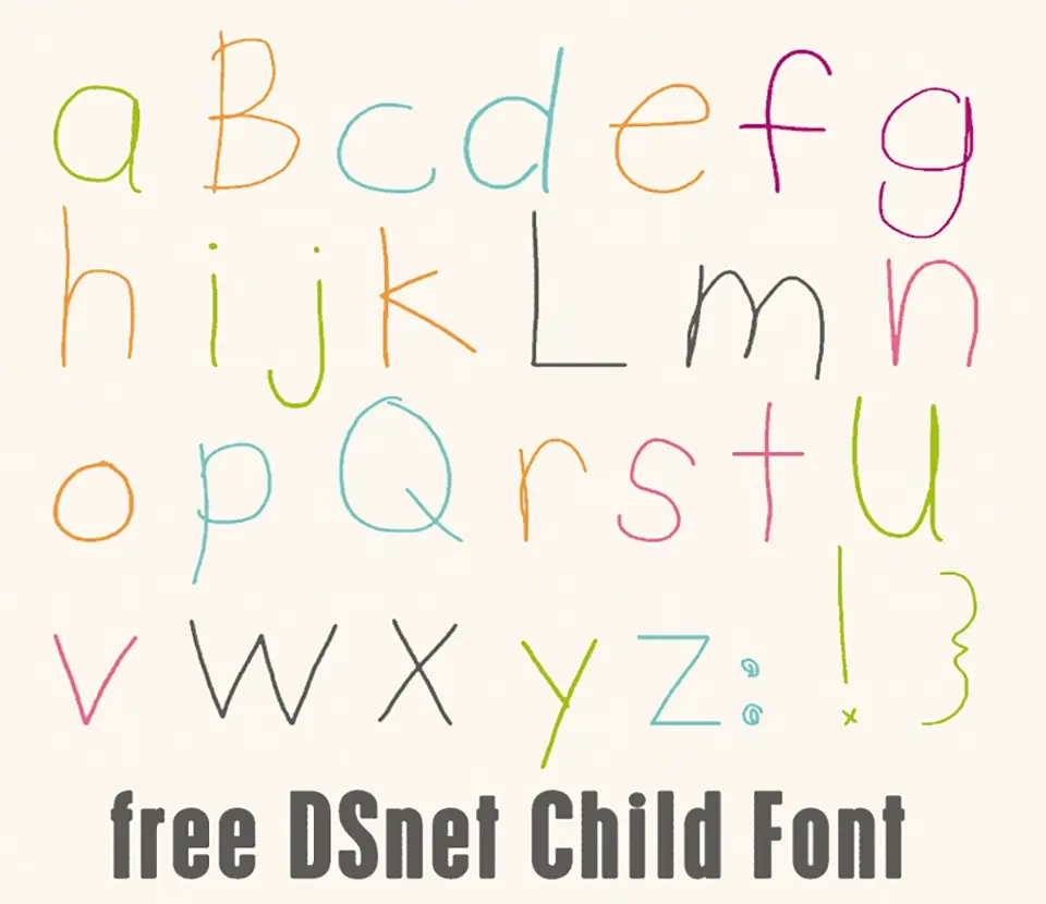 DSnet Child Font