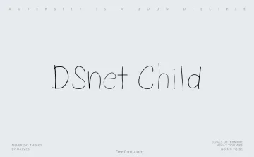 DSnet Child Font