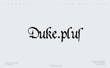 Duke.plus Font