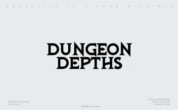 Dungeon Depths Font