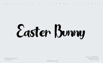 Easter Bunny Font