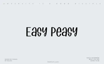 Easy Peasy Font