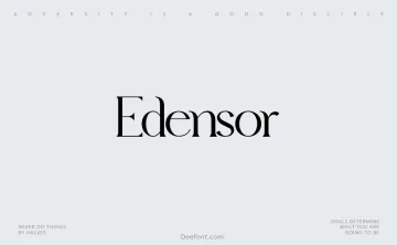 Edensor Font