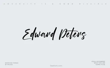 Edward Peters Font