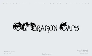 EG Dragon Caps Font
