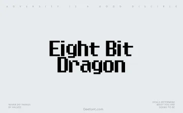 Eight Bit Dragon Font