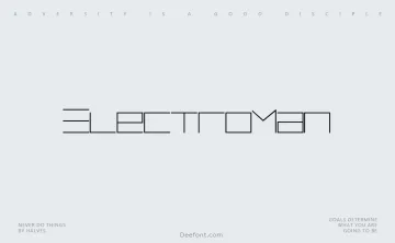 ElectroMan Font