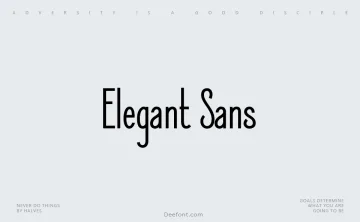 Elegant Sans Font Family