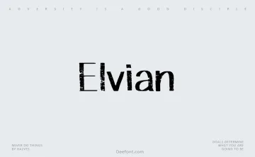 Elvian Font