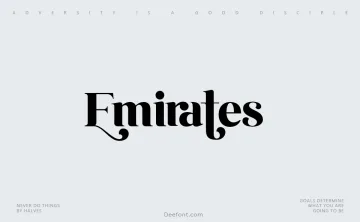 Emirates Font