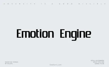 Emotion Engine Font