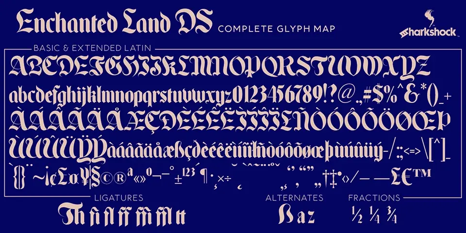 Enchanted Land DS Font
