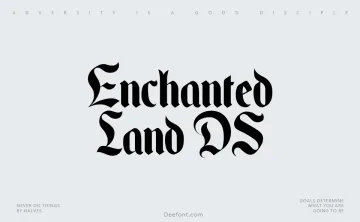 Enchanted Land DS Font