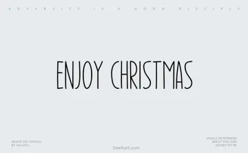Enjoy Christmas Font