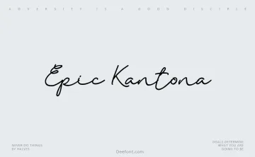 Epic Kantona Font