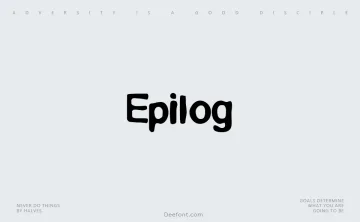 Epilog Font