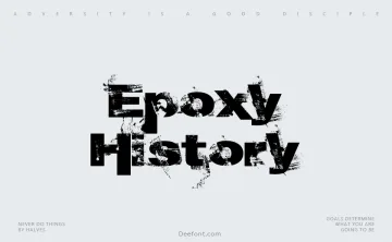 Epoxy History Font