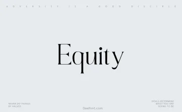 Equity Font