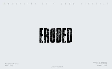 Eroded Font