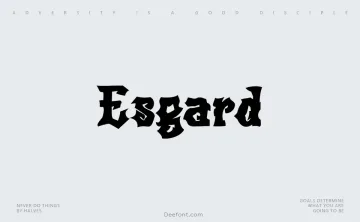 Esgard Font