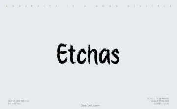 Etchas Font