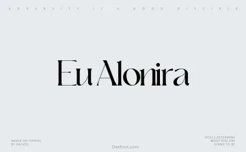 Eu Alonira Font