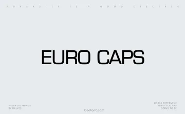 Euro Caps Font