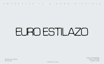 Euro Estilazo Font