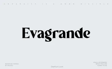 Evagrande Font