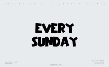 Every Sunday Font