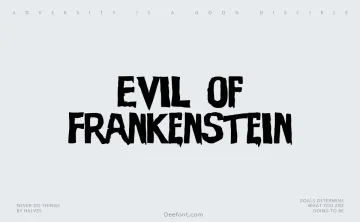 Evil of Frankenstein Font