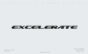Excelerate Font