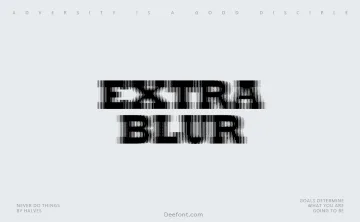 ExtraBlur Font