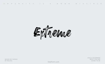 Extreme Font