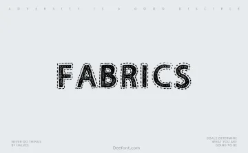 Fabrics Font