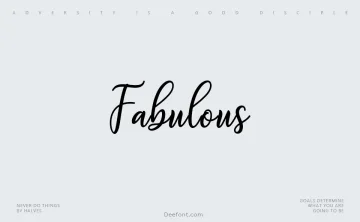 Fabulous Font