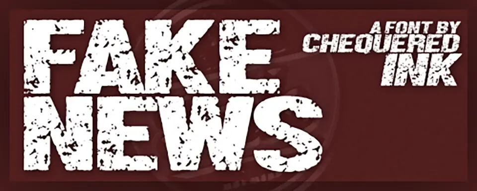 Fake News Font
