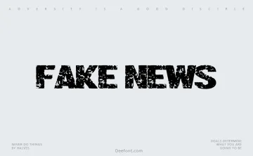 Fake News Font