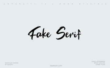 Fake Serif Font