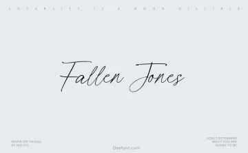 Fallen Jones Font