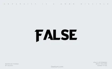 False Font