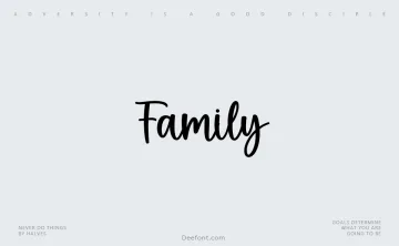 Family Font