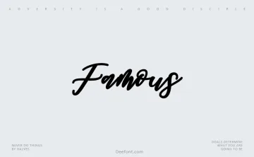 Famous Font