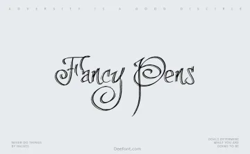 Fancy Pens Font