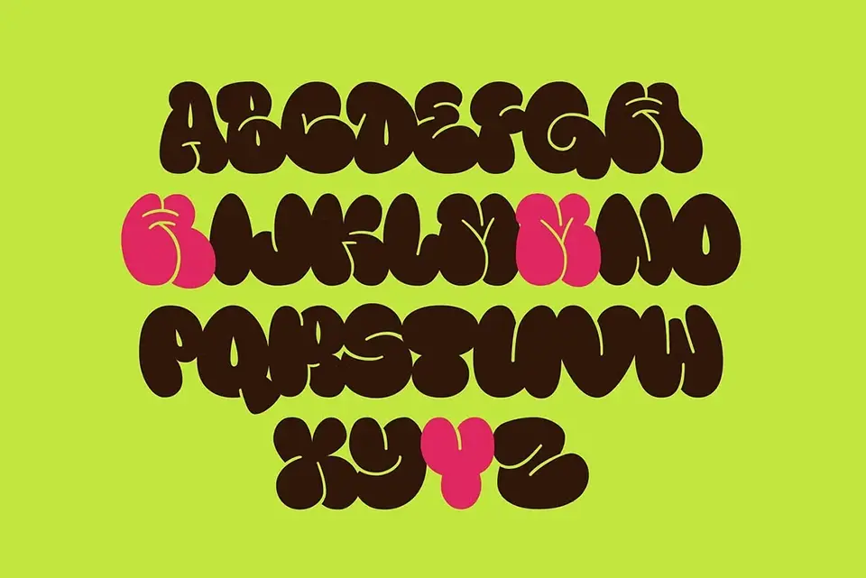 Fanky Bubble Graffiti Font