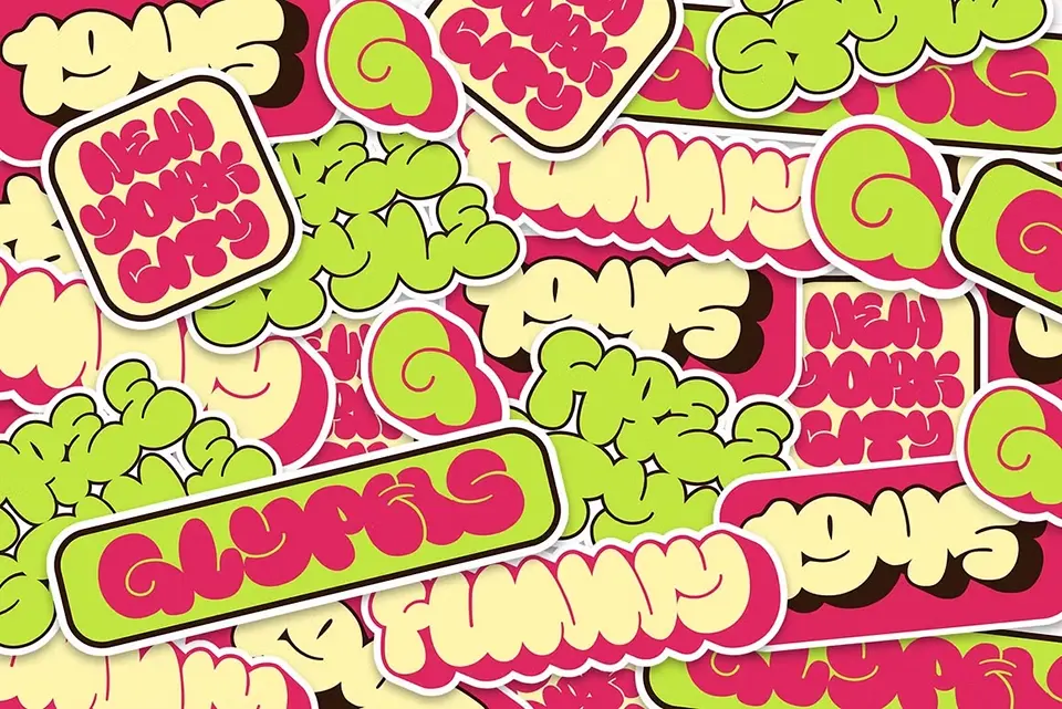 Fanky Bubble Graffiti Font