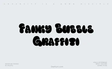 Fanky Bubble Graffiti Font