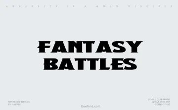 Fantasy Battles Font