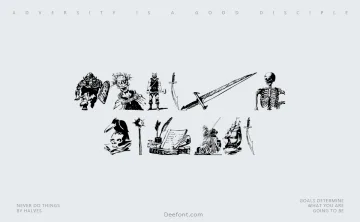 Fantasy Clipart Font