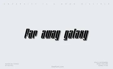 Far Away Galaxy Font